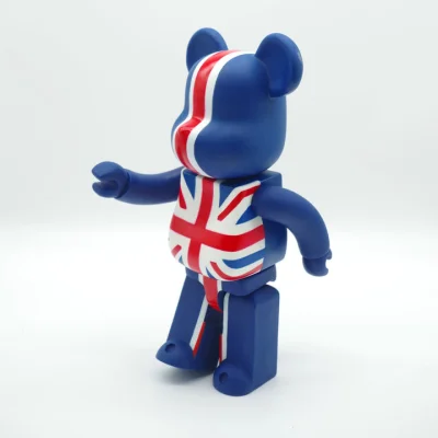 Игрушка BEARBRICK 400% UK Flag "Blue" фото № 6 Игрушка BEARBRICK 400% UK Flag "Blue" фото № 6