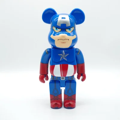 Игрушка BEARBRICK 400% Captain America "Blue" фото № 6