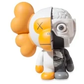 Игрушка KAWS x A Bathing Ape Dissected MILO "Light Gray"