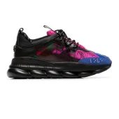 Versace Chain Reaction "Black Multi-Color Rubber Suede"