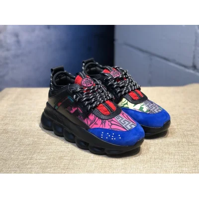 Versace Chain Reaction "Black Multi-Color Rubber Suede" фото № 7