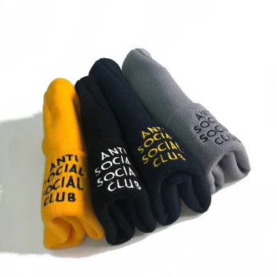 Зимняя шапка Anti Social Social Club "Black" фото № 2