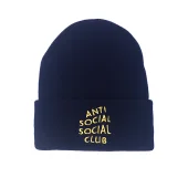 Зимняя шапка Anti Social Social Club "Navy Blue"