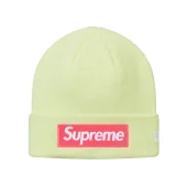Зимняя шапка Supreme New Era Box Logo "Light Green"