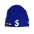 Зимняя шапка Supreme New Era S Logo "Navy Blue"
