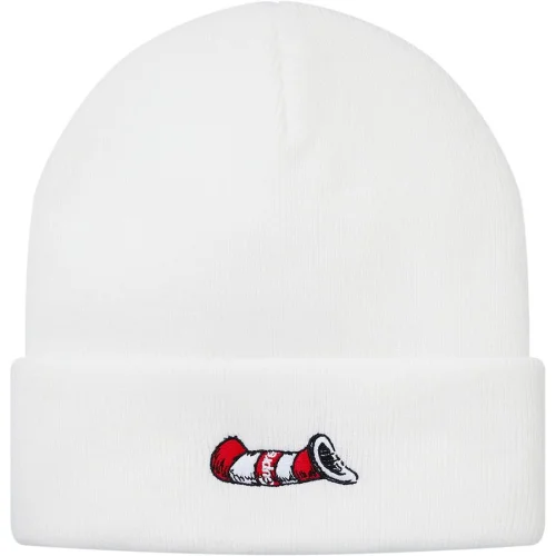 Зимняя шапка Supreme Cat In The Hat "White"