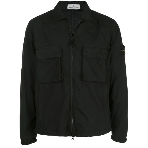 Куртка Stone Island Garment Dyed Overshirt "Black"