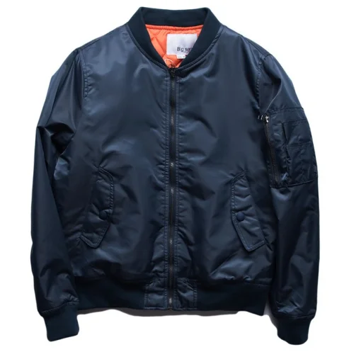 Бомбер NoBrand "Dark-blue/blank"