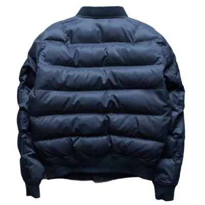 Бомбер-пуховик NoBrand "Dark-blue/blank" фото № 2