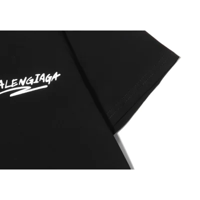 Футболка Balenciaga Graffiti "Black" фото № 4