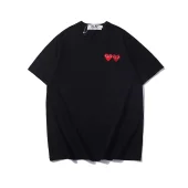 Футболка Comme des Garcons Play Small Two Hearts "Navy Blue"