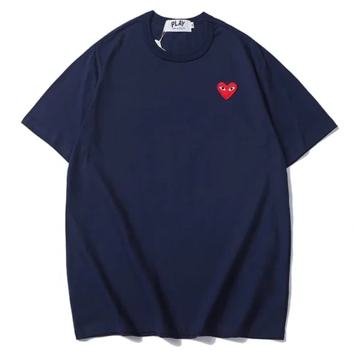 Футболка Comme des Garcons Play Embroidery Red Heart "Black"