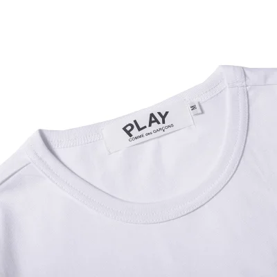 Футболка Comme des Garcons Play Small Hearts "White" фото № 3