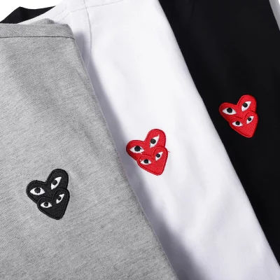 Футболка Comme des Garcons Play Small Hearts "Gray" фото № 3 Футболка Comme des Garcons Play Small Hearts "Gray" фото № 3