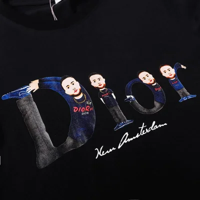 Футболка Dior Humorous Printing "White" фото № 4