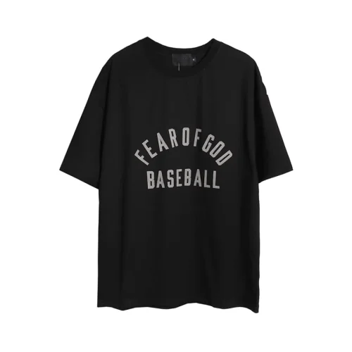 Футболка Fear Of God Baseball Big Print "Black"