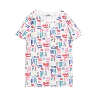 Футболка Palm Angels Multicolored Brand Letters "White"