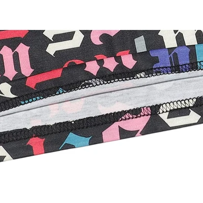 Футболка Palm Angels Multicolored Brand Letters "Black" фото № 3