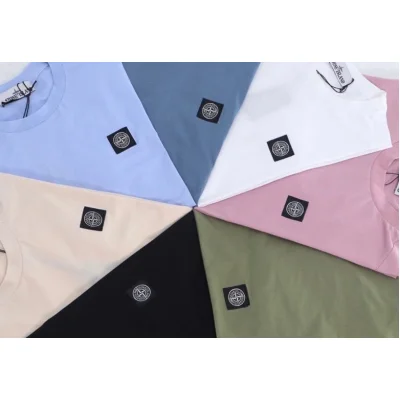 Футболка Stone Island Logo In Rhomb "Light Blue" фото № 2