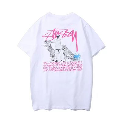 Футболка Stussy Two Leopard "White" фото № 2