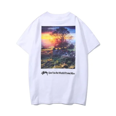 Футболка Stussy Cliff At Sunset "White" фото № 2 Футболка Stussy Cliff At Sunset "White" фото № 2