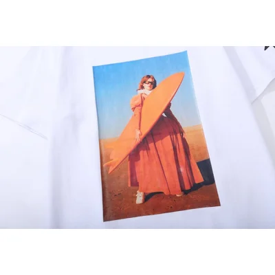 Футболка Stussy Woman With Surfboard "White" фото № 4