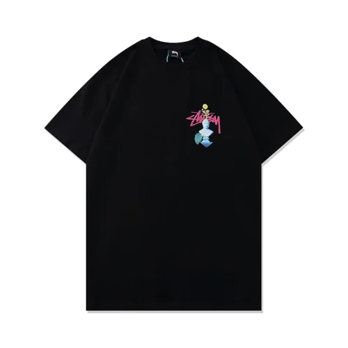 Футболка Stussy Floral Print "Black"