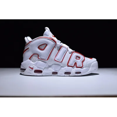 NIKE Air More Uptempo "";White/Red Lines""; фото № 3