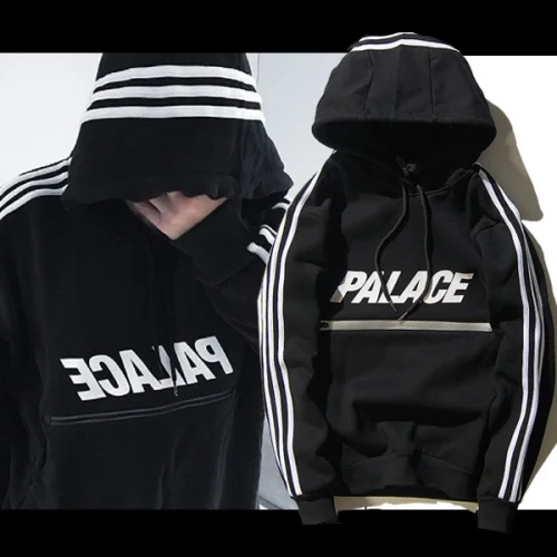 Худи Palace "";Black/White/PALACE lines"";