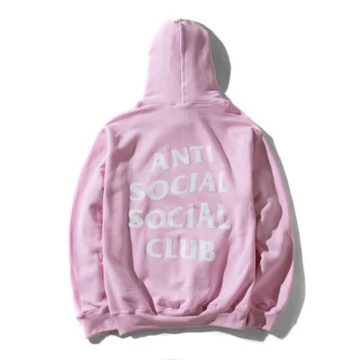 Худи Anti Social Social Club "";Pink/White-text""; фото № 2 Худи Anti Social Social Club "";Pink/White-text""; фото № 2