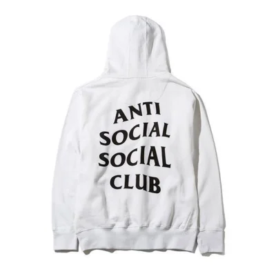 Худи Anti Social Social Club "";White/Black-text""; фото № 2
