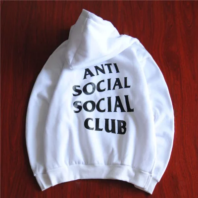 Худи Anti Social Social Club "";White/Black-text""; фото № 4