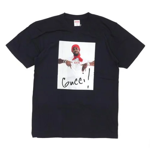 Футболка Gucci Mane x Supreme "";Black"";