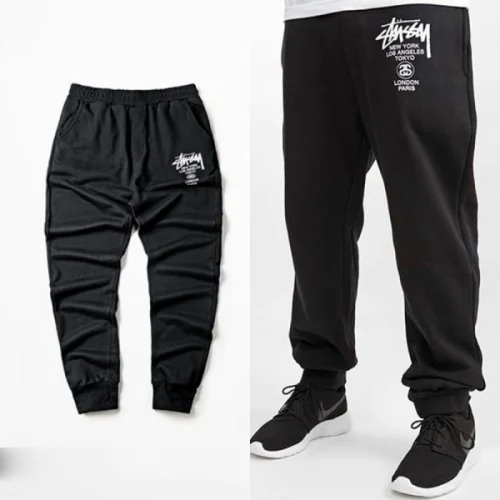 Джоггеры Stussy "";Black/White/Logo"";