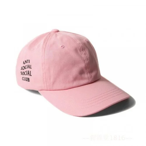 Бейсболка Anti Social Social Club "";Pink/Black/Logo"";
