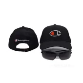 Бейсболка Champion "Black/Text+Logo"