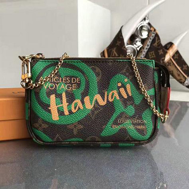 Сумка Louis Vuitton Mini Pochette Accessoires M67706 Monogram Canvas "Brown" фото № 2