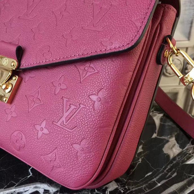 Сумка Louis Vuitton Pochette Metis M43737 Monogram Empreinte Leather "Pink" фото № 7