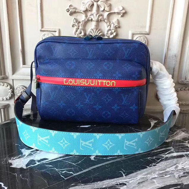 Сумка Louis Vuitton Monogram Canvas Messenger PM M43829 "Navy Blue" фото № 2
