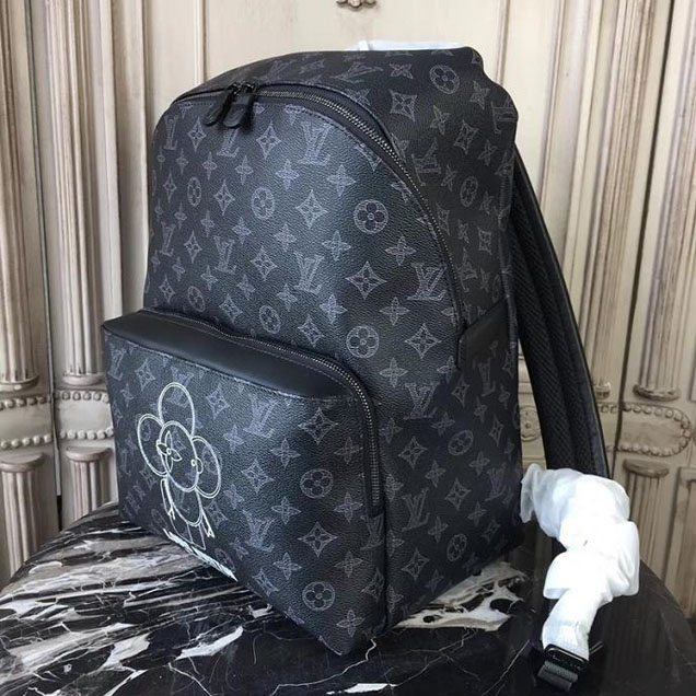 Рюкзак Louis Vuitton Monogram Eclipse Canvas Apollo Backpack M43675 "Black" фото № 3