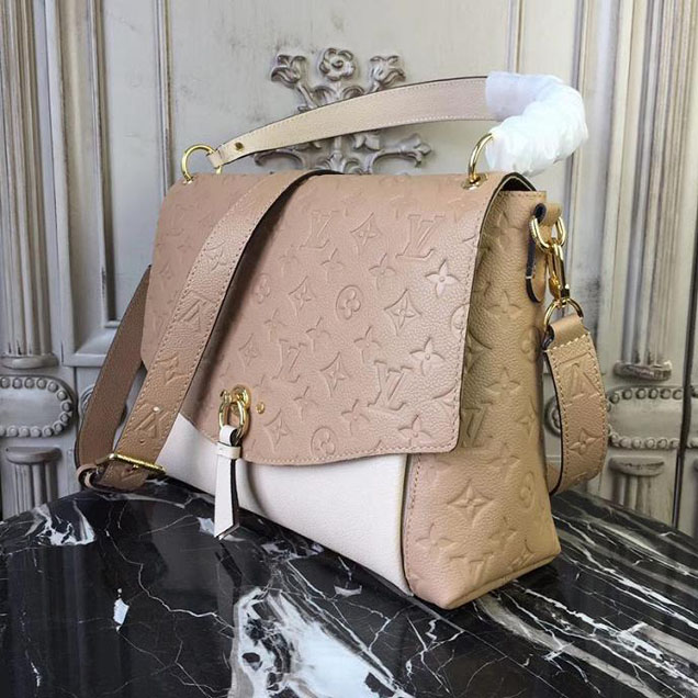 Сумка Louis Vuitton Monogram Empreinte Leather Blanche M43619 "Beige" фото № 3