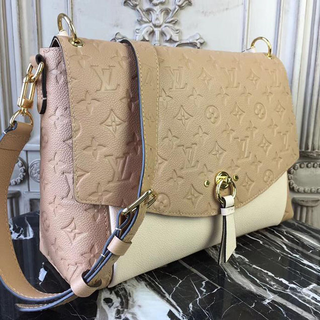 Сумка Louis Vuitton Monogram Empreinte Leather Blanche M43619 "Beige" фото № 5
