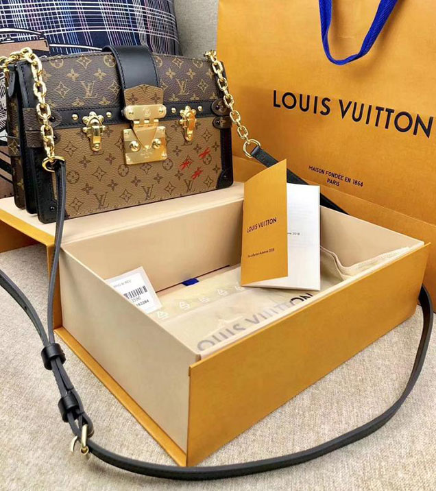 Сумка Louis Vuitton Monogram Canvas Trunk Clutch M43596 "Brown" фото № 4