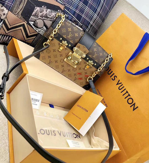 Сумка Louis Vuitton Monogram Canvas Trunk Clutch M43596 "Brown" фото № 5