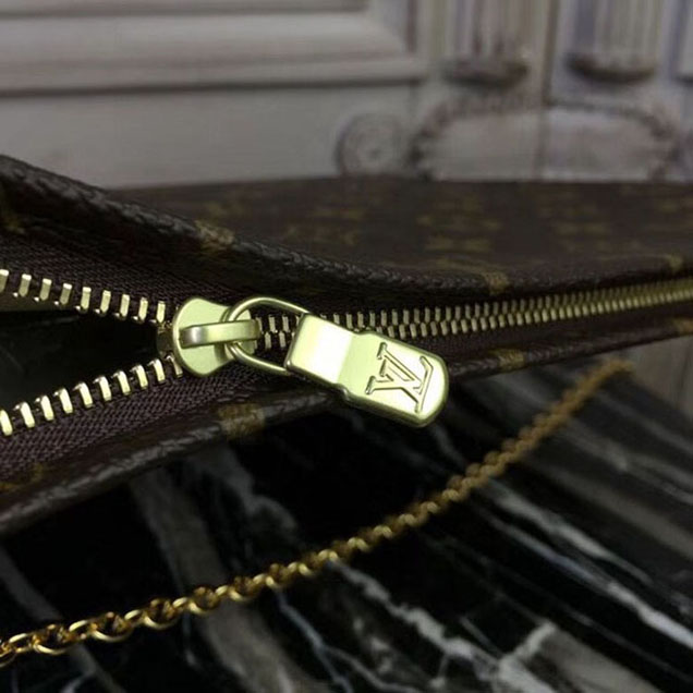 Косметичка Louis Vuitton Monogram Canvas Toiletry Chain Pouch 26 M47562 "Brown" фото № 6