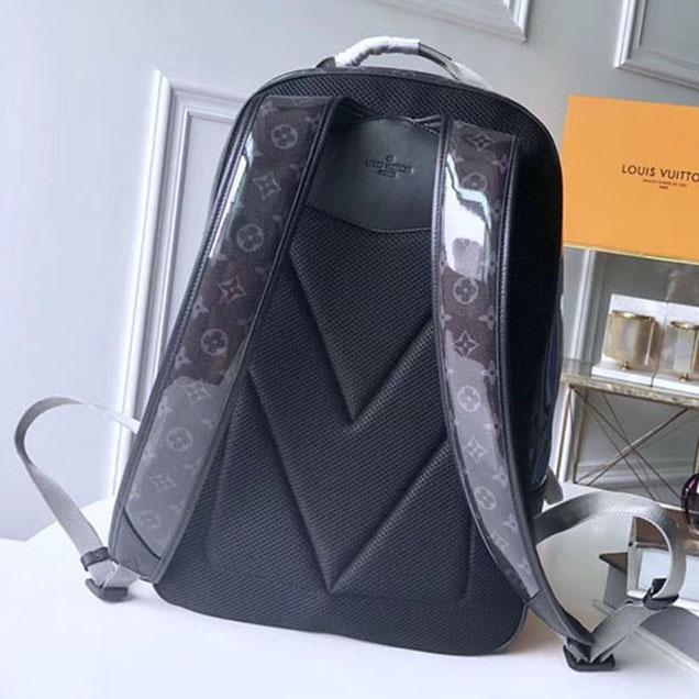 Рюкзак Louis Vuitton Monogram Eclipse Glaze Bacpack GM 2018 "Black" фото № 3