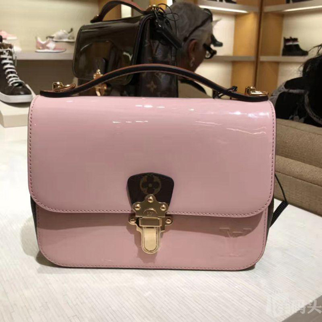 Сумка Louis Vuitton M51952 Cherrywood BB Monogram Vernis Rose Ballerine "Pink" фото № 2