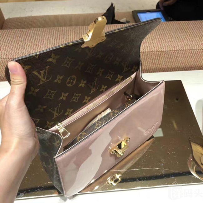 Сумка Louis Vuitton M51952 Cherrywood BB Monogram Vernis Rose Ballerine "Pink" фото № 10