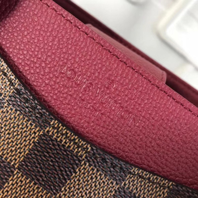 Сумка Louis Vuitton N40052 LV Riverside Damier Ebene Canvas Lie de Vin Red "Brown" фото № 7