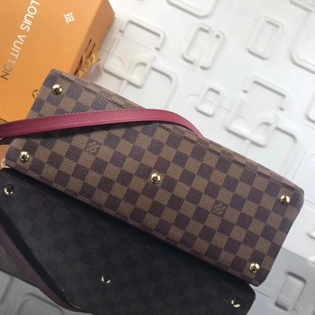 Сумка Louis Vuitton N40052 LV Riverside Damier Ebene Canvas Lie de Vin Red "Brown" фото № 5